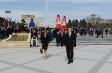 Azerbaijani President and his spouse attend nationwide festivities on occasion of Novruz Holiday (UPDATE) (PHOTO)