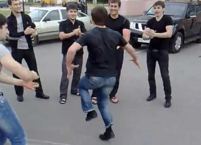 Лезгинка - танец воинов - студент из Азербайджана