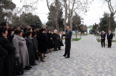Azerbaijan's President examines work done in districts of Baku (PHOTO)