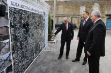 Azerbaijan's President examines work done in districts of Baku (PHOTO)