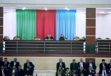 President Ilham Aliyev and his spouse Mehriban Aliyeva watch Challenge Cup final in Baku (PHOTO)