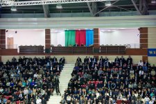 President Ilham Aliyev and his spouse Mehriban Aliyeva watch Challenge Cup final in Baku (PHOTO)
