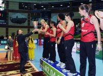 President Ilham Aliyev and his spouse Mehriban Aliyeva watch Challenge Cup final in Baku (PHOTO)