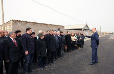 President Ilham Aliyev inspects capital`s Gobustan and Alat settlements