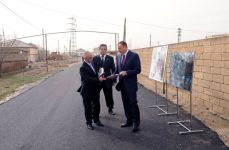 President Ilham Aliyev inspects capital`s Gobustan and Alat settlements