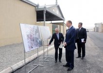 President Ilham Aliyev inspects capital`s Gobustan and Alat settlements