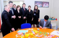 Heydar Aliyev Foundation' President visits orphanage and rehabilitation center in Baku`s District