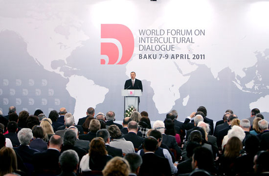 Azerbaijani President and Heydar Aliyev Foundation President attend opening ceremony of World Forum on Intercultural Dialogue (PHOTO)