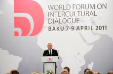 Azerbaijani President and Heydar Aliyev Foundation President attend opening ceremony of World Forum on Intercultural Dialogue (PHOTO)
