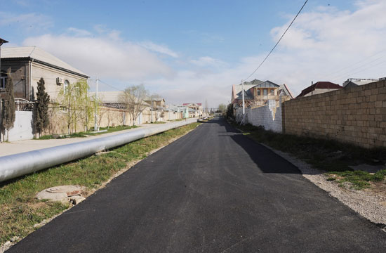 Azerbaijani President gets acquainted with improvement work in Bilajari and Sulutapa settlements (PHOTO)