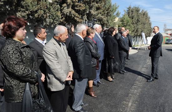 Azerbaijani President gets acquainted with improvement work in Bilajari and Sulutapa settlements (PHOTO)