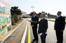 Azerbaijani President gets acquainted with improvement work in Bilajari and Sulutapa settlements (PHOTO)