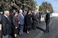 Azerbaijani President gets acquainted with improvement work in Bilajari and Sulutapa settlements (PHOTO)