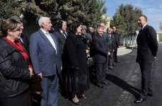 Azerbaijani President gets acquainted with improvement work in Bilajari and Sulutapa settlements (PHOTO)