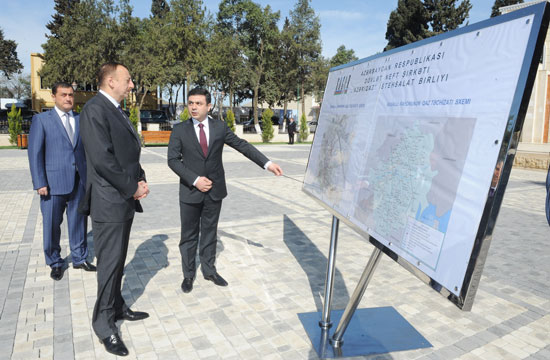 Azerbaijani President visits Masalli region (PHOTO)