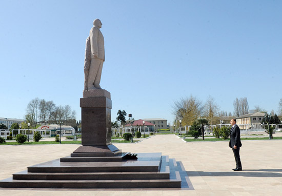 Azerbaijani President visits Masalli region (PHOTO)