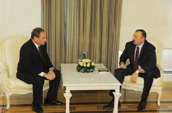 Azerbaijan`s President receives founder and CEO of private intelligence corporation Stratfor (PHOTO)
