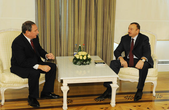 Azerbaijan`s President receives founder and CEO of private intelligence corporation Stratfor (PHOTO)