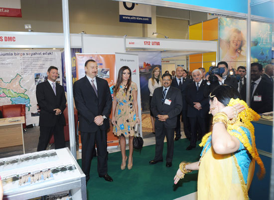 Azerbaijani President "AITF 2011" 10th Azerbaijan International Tourism and Travel Fair and 2nd Azerbaijan Domestic Tourism Exhibition (PHOTO)
