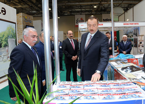 Azerbaijani President "AITF 2011" 10th Azerbaijan International Tourism and Travel Fair and 2nd Azerbaijan Domestic Tourism Exhibition (PHOTO)