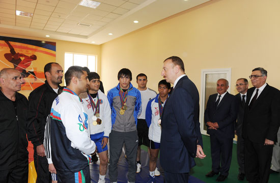 Azerbaijani President inaugurates Imishli Olympic Sports Complex (PHOTO)