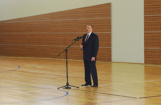 Azerbaijani President inaugurates Imishli Olympic Sports Complex (PHOTO)