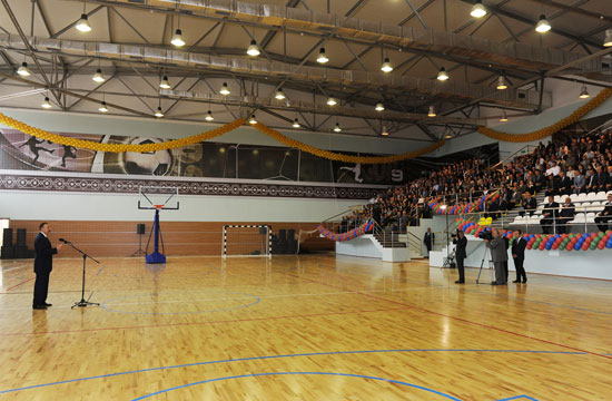 Azerbaijani President inaugurates Imishli Olympic Sports Complex (PHOTO)