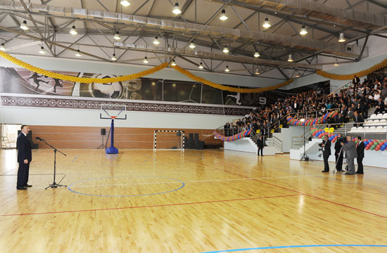Azerbaijani President inaugurates Imishli Olympic Sports Complex (PHOTO)