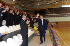 Azerbaijani President inaugurates Imishli Olympic Sports Complex (PHOTO)