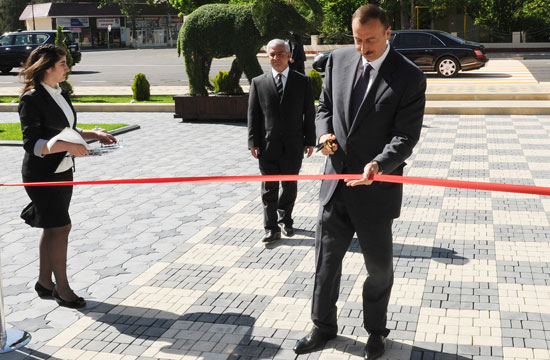 Azerbaijani President inaugurates newly constructed building of Chess School in Agjabadi (PHOTO)