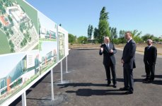 Президент Азербайджана принял участие в церемонии закладки фундамента Центральной больницы в Агджабеди (ФОТО)