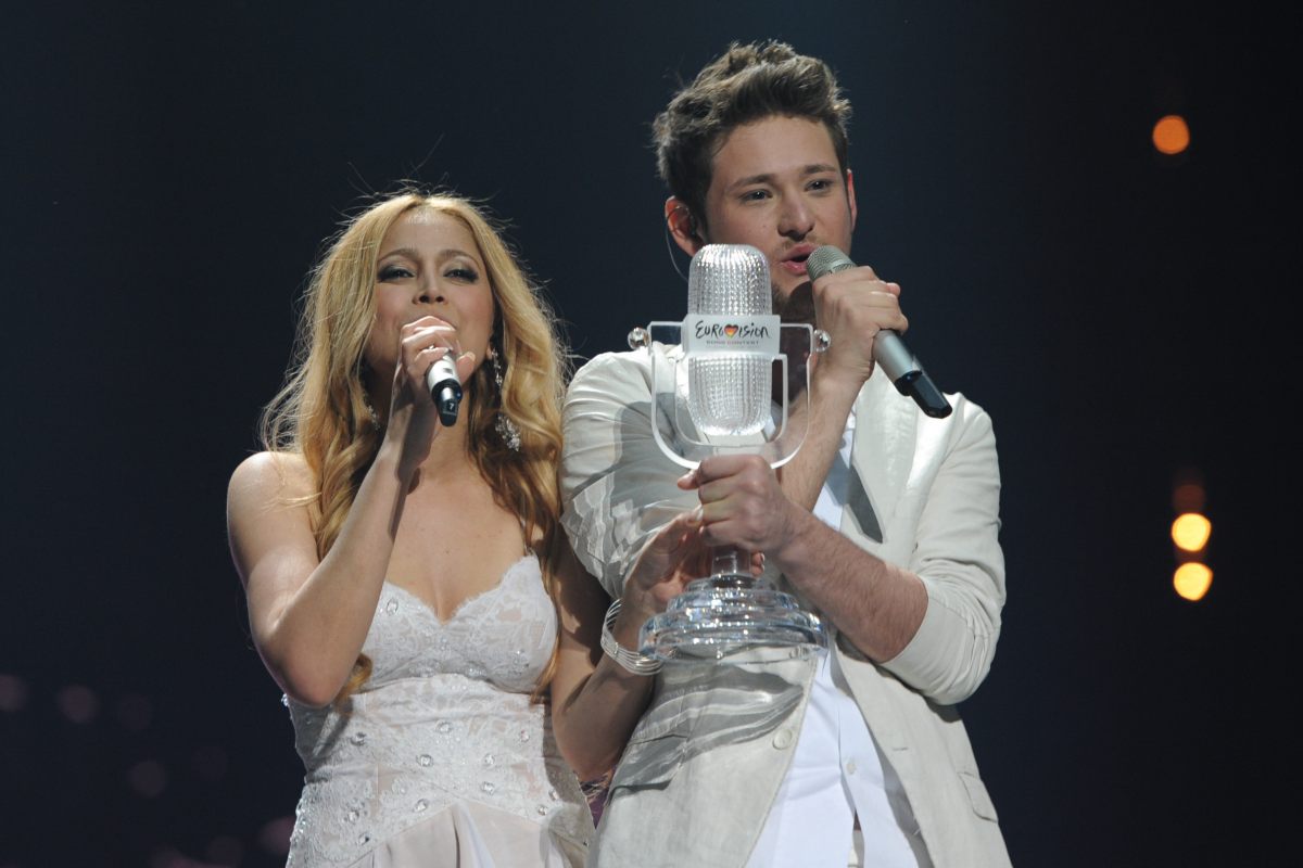 Winners of the Eurovision Song Contest 2011 Eldar and Nigar today to return home