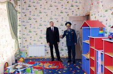 Президент Азербайджана принял участие в церемонии сдачи в эксплуатацию жилого комплекса для сотрудников Государственной погранслужбы (ФОТО)
