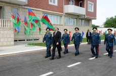 Президент Азербайджана принял участие в церемонии сдачи в эксплуатацию жилого комплекса для сотрудников Государственной погранслужбы (ФОТО)