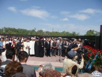 В Казахстане состоялось открытие памятника азербайджанским женщинам-жертвам репрессий (ФОТО)