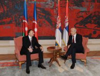 Состоялась встреча президентов Азербайджана и Сербии один на один (ФОТО)