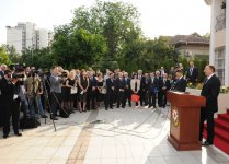 Ильхам Алиев принял участие в открытии посольства Азербайджана в Сербии (ФОТО)