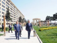 Azerbaijani President inspects reconstruction work in Buzovna settlement (PHOTO)
