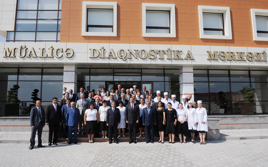 Azerbaijani President opens new Treatment and Diagnostics Center in Khizi (PHOTO)