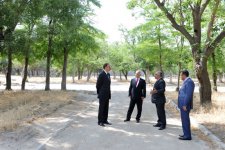 President Ilham Aliyev views Dede Gorgud Park (PHOTO)