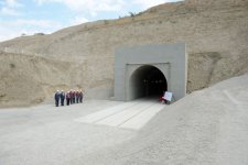 Azerbaijani President visits Takhtakorpu Water Reservoir`s construction site (PHOTO)
