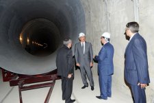 Azerbaijani President visits Takhtakorpu Water Reservoir`s construction site (PHOTO)