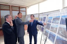 Azerbaijani President visits Takhtakorpu Water Reservoir`s construction site (PHOTO)