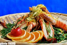 Экзотические блюдa в ресторанах Баку (фотосессия)