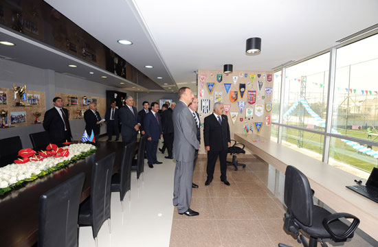 Azerbaijani President inaugurates new training base of Baku FC (PHOTO)
