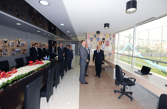 Azerbaijani President inaugurates new training base of Baku FC (PHOTO)
