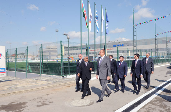 Azerbaijani President inaugurates new training base of Baku FC (PHOTO)