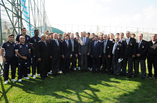 Azerbaijani President inaugurates new training base of Baku FC (PHOTO)