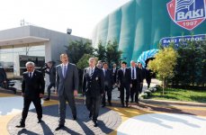 Azerbaijani President inaugurates new training base of Baku FC (PHOTO)