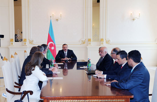 Azerbaijani President receives delegation led by Vice-President of Total